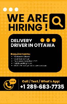 Hiring Delivery Drivers in Ottawa: Good Pay