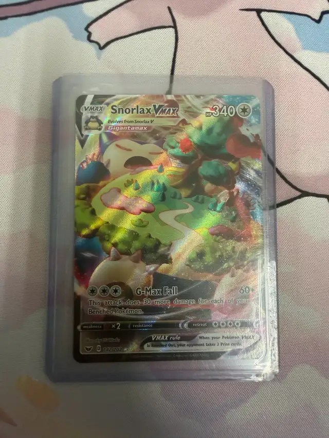 Snorlax VMAX 142/202 sword and shield base set