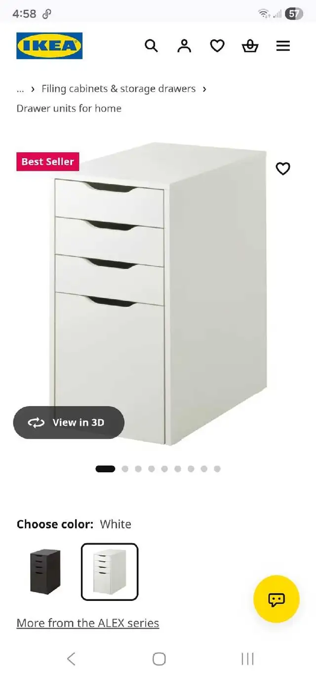 IKEA Alex Drawer Unit