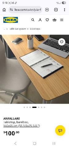 IKEA Anfallare Tabletop Bamboo - Photo 2