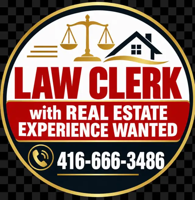 Law Clerk with real estate Experience wanted