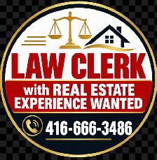 Law Clerk with real estate Experience wanted