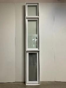 11049JAH Fenêtre Jumelée Auvent HYBRIDE Blanc 1 ouvr 16 x 94