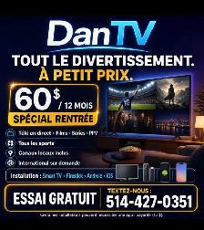 Chaînes Télé, Tout les abonnements pour 60$ par année
