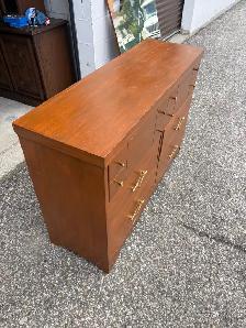 Free delivery used Mid-Century Style Wooden Dresser - Photo 3