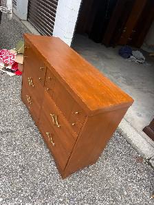 Free delivery used Mid-Century Style Wooden Dresser - Photo 8