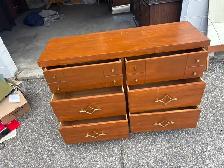 Free delivery used Mid-Century Style Wooden Dresser - Photo 10