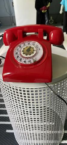 ANTIQUE RED TELEPHONE