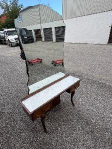 Free delivery used antique Vintage Dressing Table marble top - Photo 3