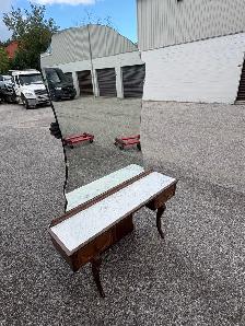 Free delivery used antique Vintage Dressing Table marble top - Photo 4