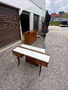 Free delivery used antique Vintage Dressing Table marble top - Photo 6