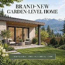 Brand-New Dog-Friendly 2-Bed, 2-Bath Garden-Level Home