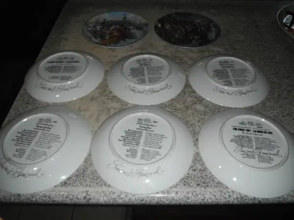 8 Limited Edition Stewart Sherwood Plates