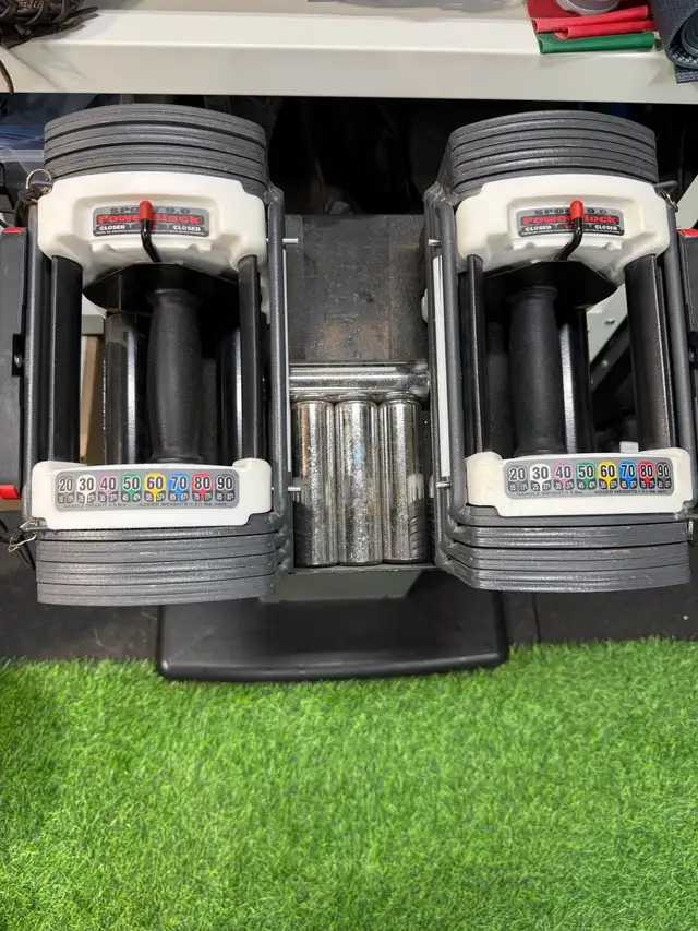 PowerBlocks - Set and Stand 50lbs each