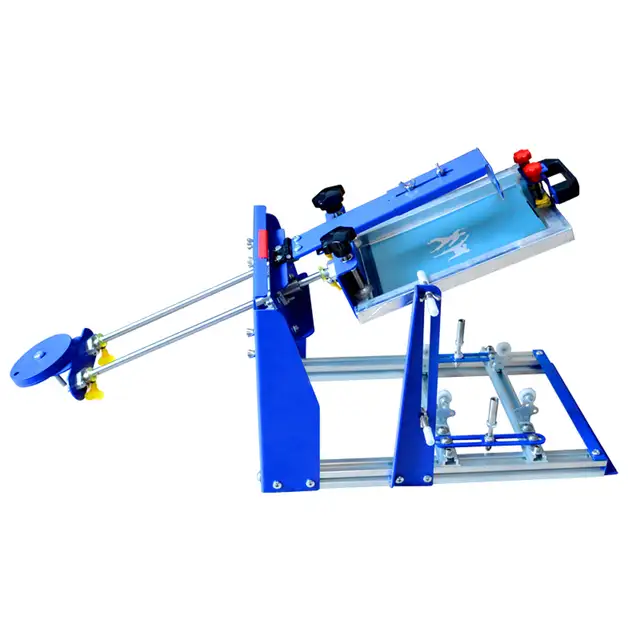 8x10Inch Cylindrical Screen Printing press Curved Printer 006593
