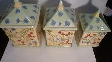 Hand Painted Canister Set