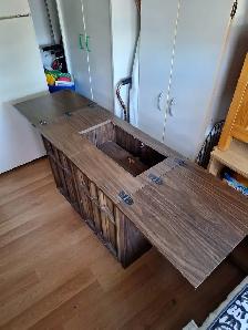 Meuble de machine à coudre très propre à donner - Photo 2