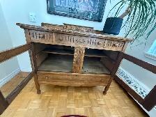 Solid Oak Antique Buffet