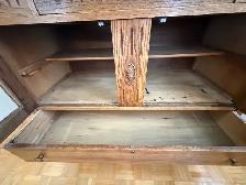 Solid Oak Antique Buffet - Photo 2