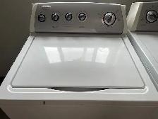 Laveuse sécheuse traditionnelles blanches Whirlpool - Photo 2