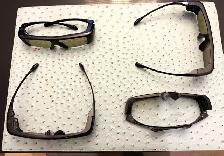 Set of 4 Samsung SSG-3100GB Active Shutter 3D Glasses