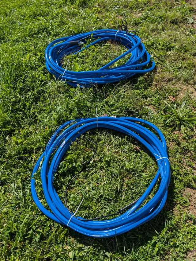 Heated garden hoses