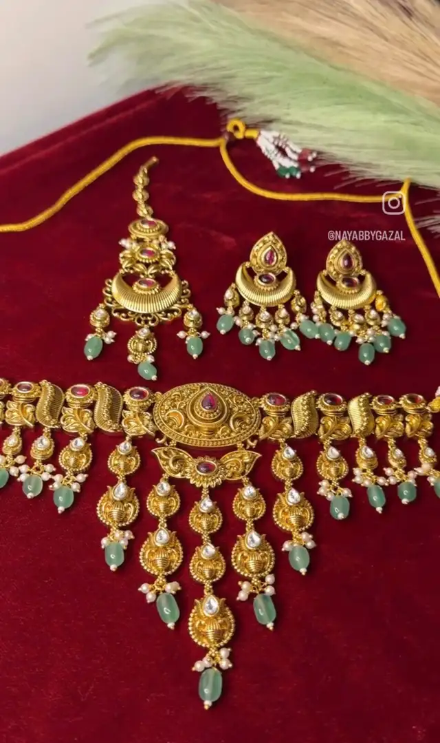 Antique Gold bridal Set