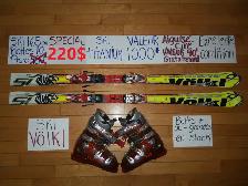 Kit plusieurs ensembles ski alpin twin tip titanium 160 165 cm - Photo 8