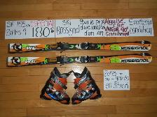 Ensembles kits de ski alpin twin tip 146 150 154 cm - Photo 3