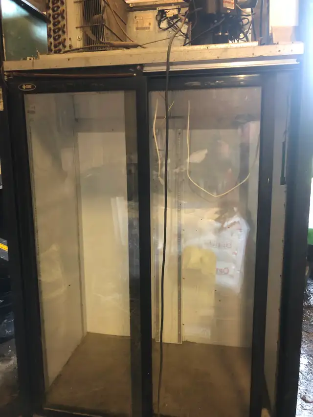Fridge will glass doors