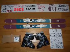 Ensembles kits ski alpin et twin tip 140 144 146 cm - Photo 3