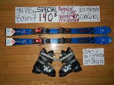 Ensembles kits ski alpin et twin tip 140 144 146 cm - Photo 4