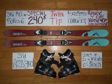 Ensembles kits ski alpin et twin tip 140 144 146 cm - Photo 5