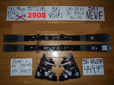 Ensembles kits ski alpin et twin tip 140 144 146 cm - Photo 8