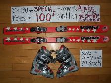 Plusieurs ensembles kit de ski alpin et twin tip 130 135 140 cm - Photo 3