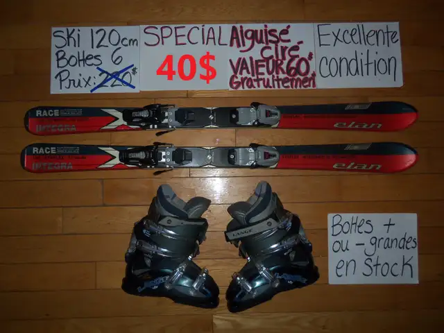 Ensembles kits de ski alpin 100 110 120 cm