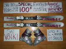 Ensembles kits de ski alpin 100 110 120 cm - Photo 2