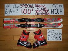 Ensembles kits ski alpin et twin tip 80 93 100 110 cm - Photo 7
