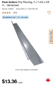 Peak Gutters 70" Drip Flashing - Photo 3