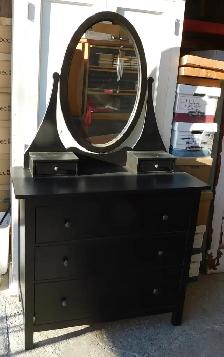 COMMODE 3 TIROIRS AVEC MIROIR