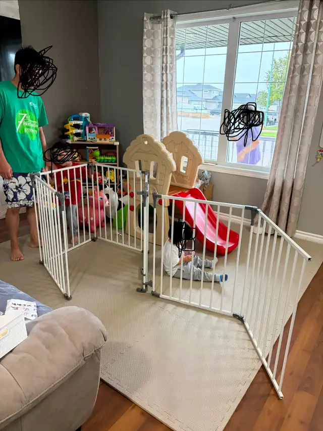 Baby fence-gate $70 - 29Hx146L inch  (306)880-1883