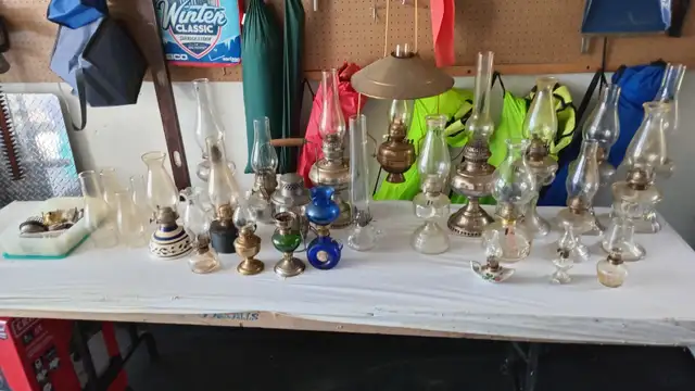 Vintage oil lamps. $400 for lot or selling individual.