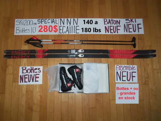 Ensembles kits de ski de fond écaille ENSEMBLES NEUF