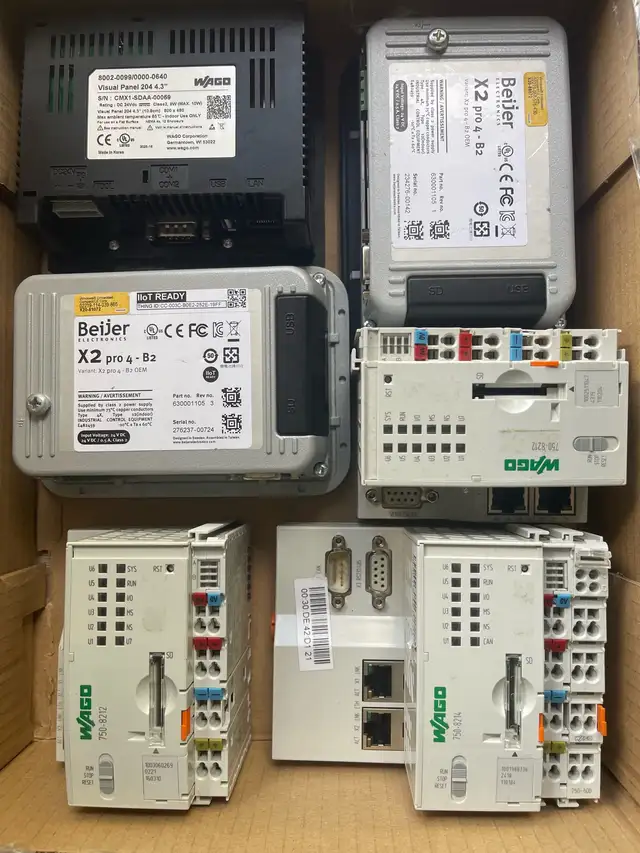 3 WAGO PLC and 3 HMIs