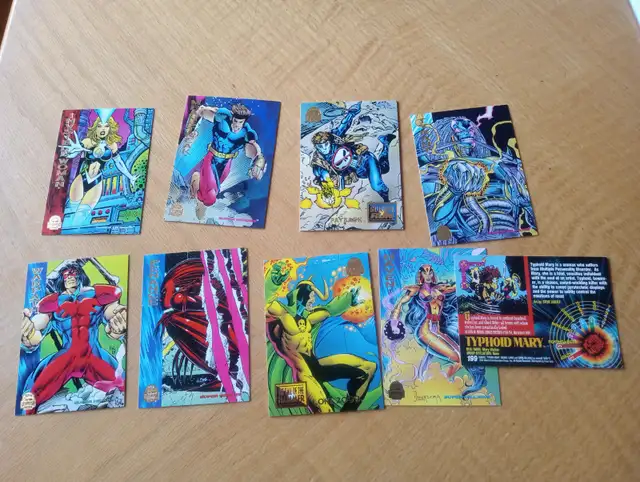Carte Fleer Ultra 1994 Marcel Comic Universe 9 cartes 050926-140
