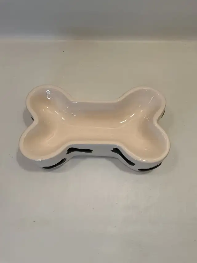 Bone Shaped Ceramic Pet Bowl