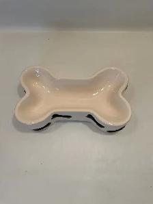 Bone Shaped Ceramic Pet Bowl