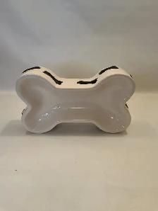 Bone Shaped Ceramic Pet Bowl - Photo 3