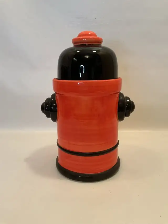 Ceramic Fire Hydrant Cookie Jar