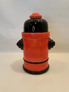 Ceramic Fire Hydrant Cookie Jar